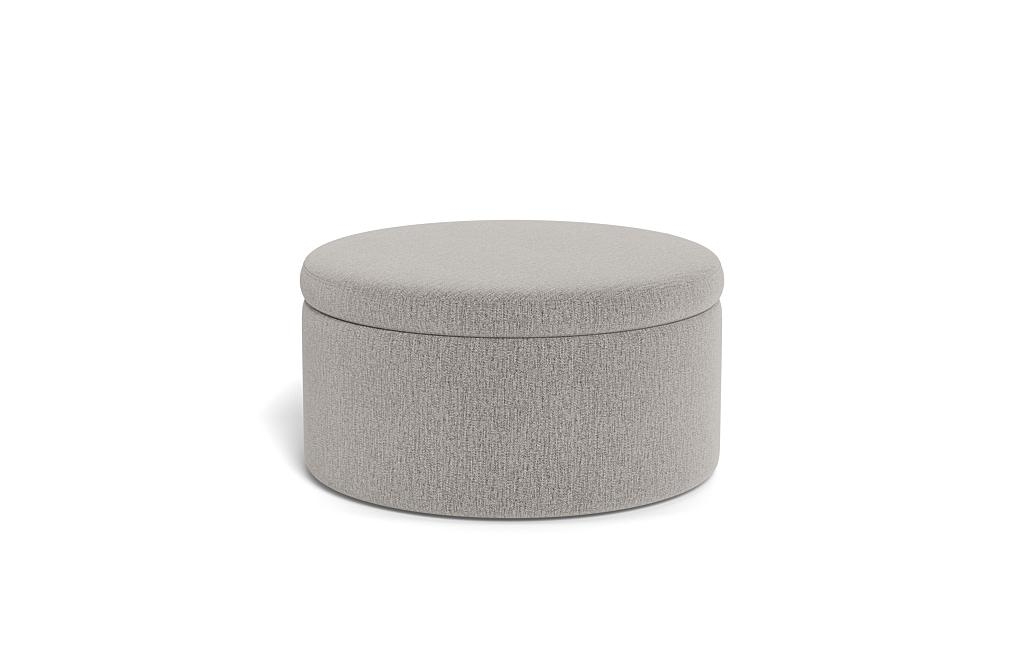 Colten Round Storage Coffee Table Ottoman - Image 1