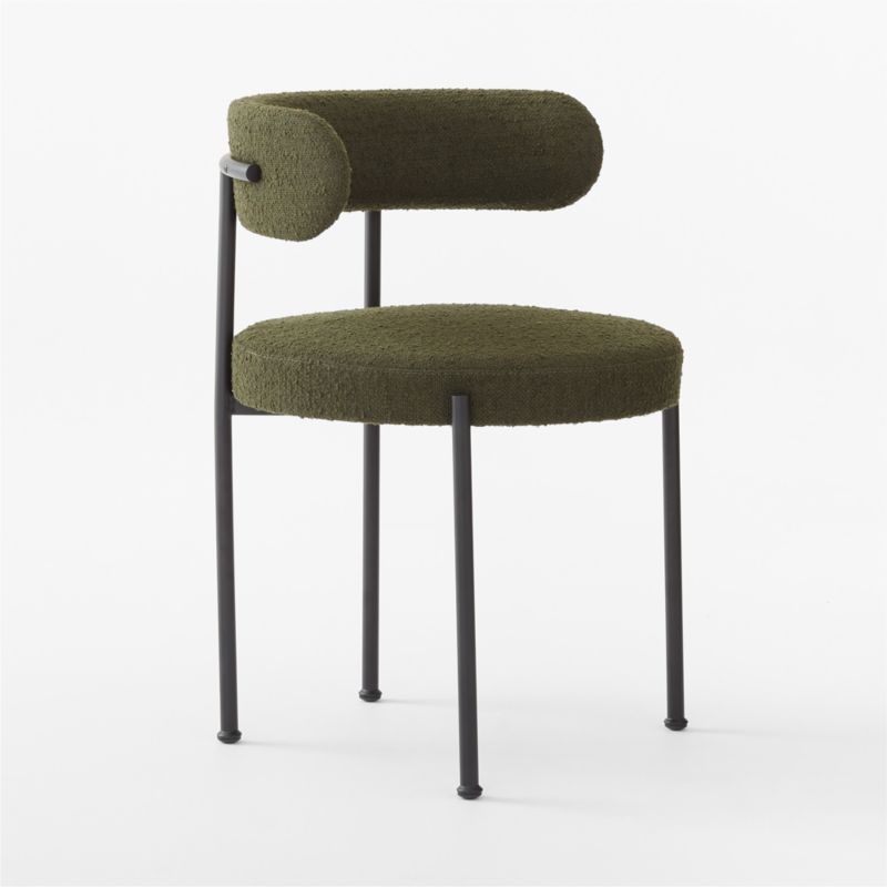 Inesse Boucle Green Dining Chair - Image 0