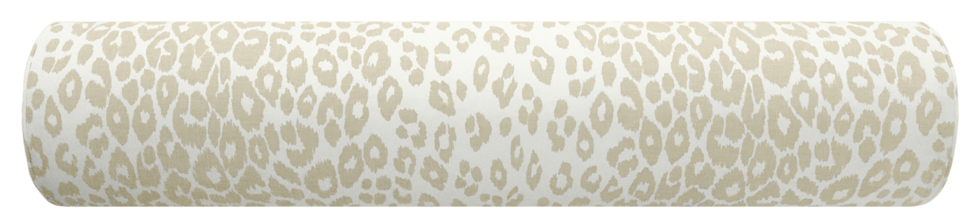 THE BOLSTER :: ICONIC LEOPARD // LINEN | SCHUMACHER - TWIN // 9" X 24" - Image 1