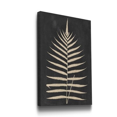 'Linen Fern III' - Wrapped Canvas Painting Print - Image 1