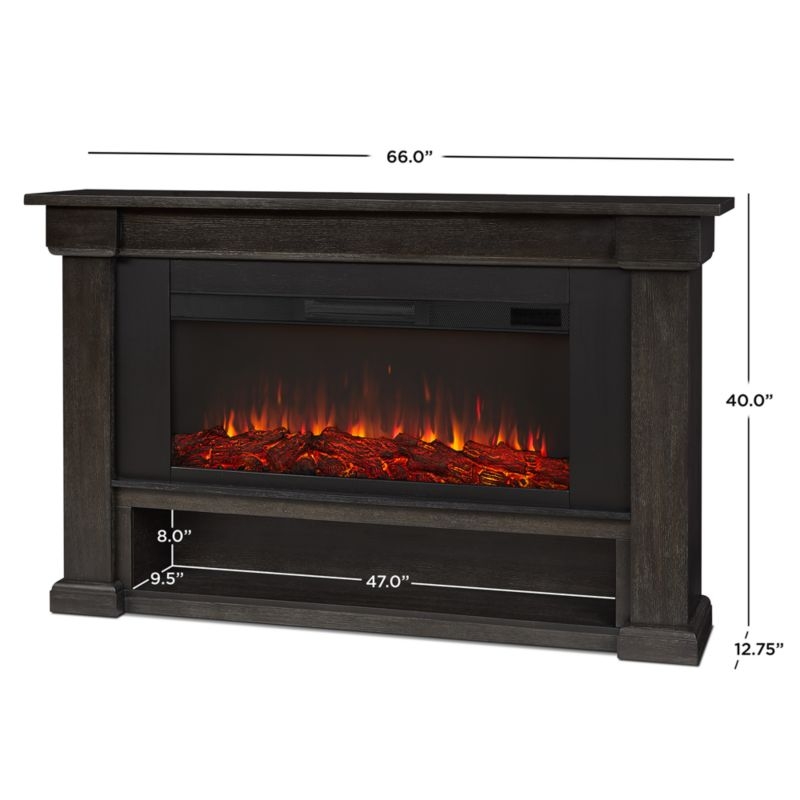 Bristow Dark Wood Electric Fireplace - Image 5