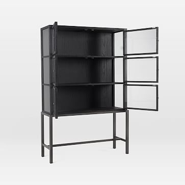 Curio 45.75" Tall Cabinet, Drifted Black - Image 2