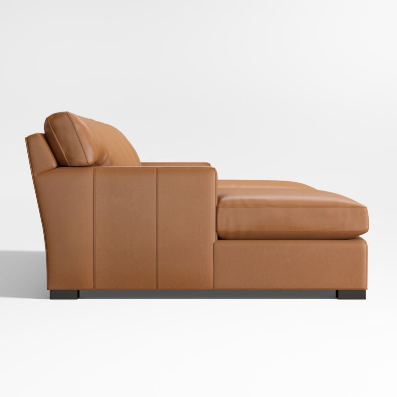 Axis Classic 3-Piece U-Shaped Leather Sectional Sofa with Double Chaise Lounge - Image 1