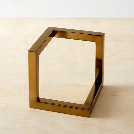 Cast Metal Cube Object, Large-Individual - Image 0