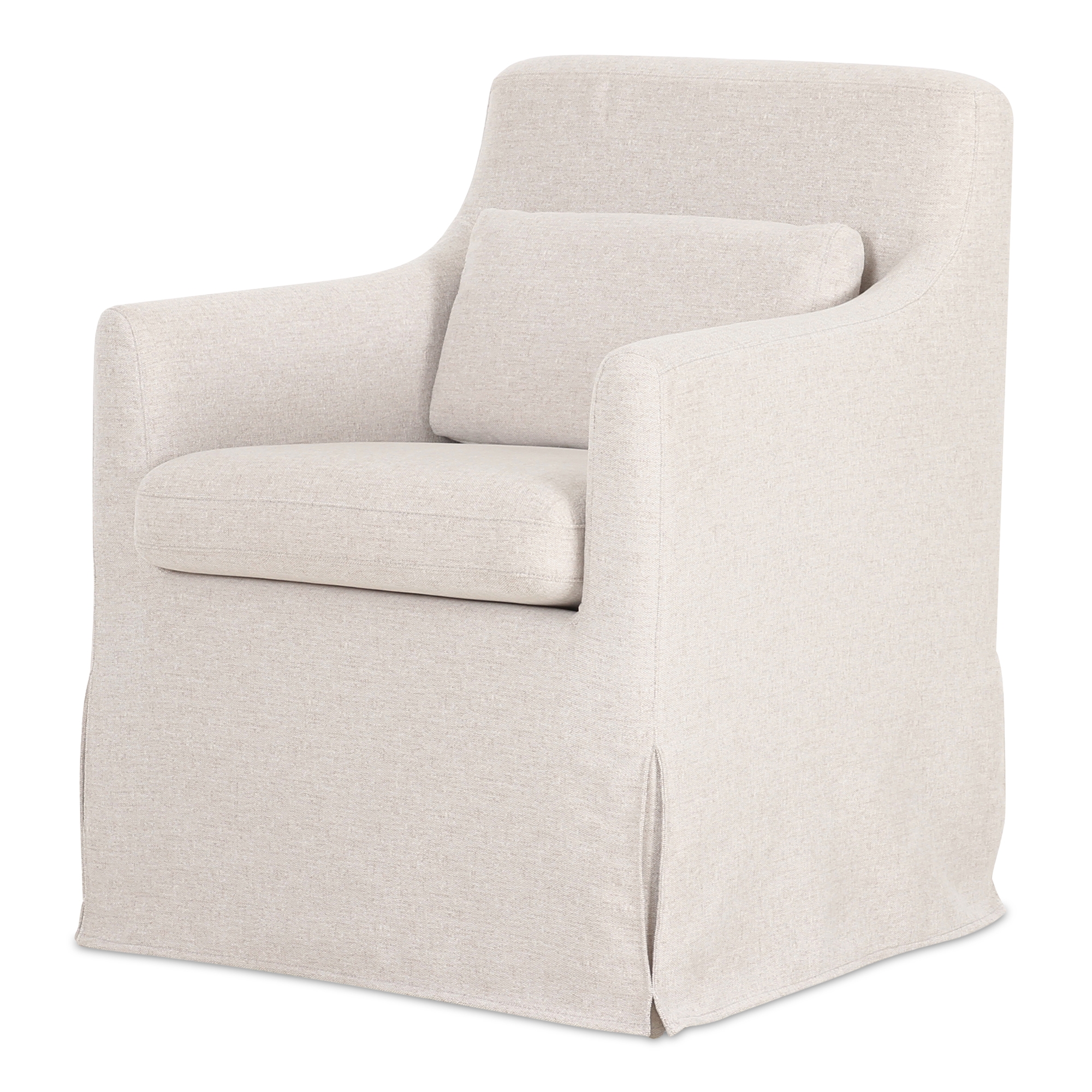 Lydia Slipcover Dining Chair Beige - Image 2