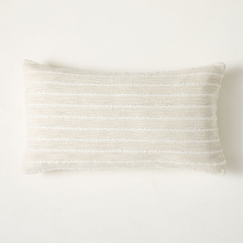 Soft Corded Pillow Cover, 14"x26", Natural Canvas - Image 0