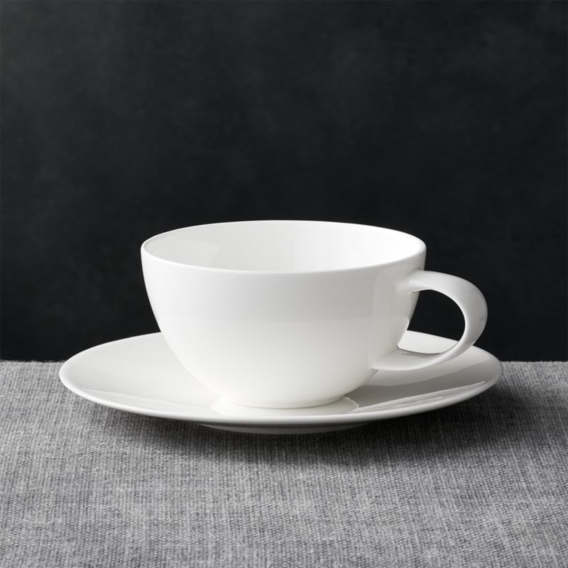 Bennett White Bone China Saucer - Image 1