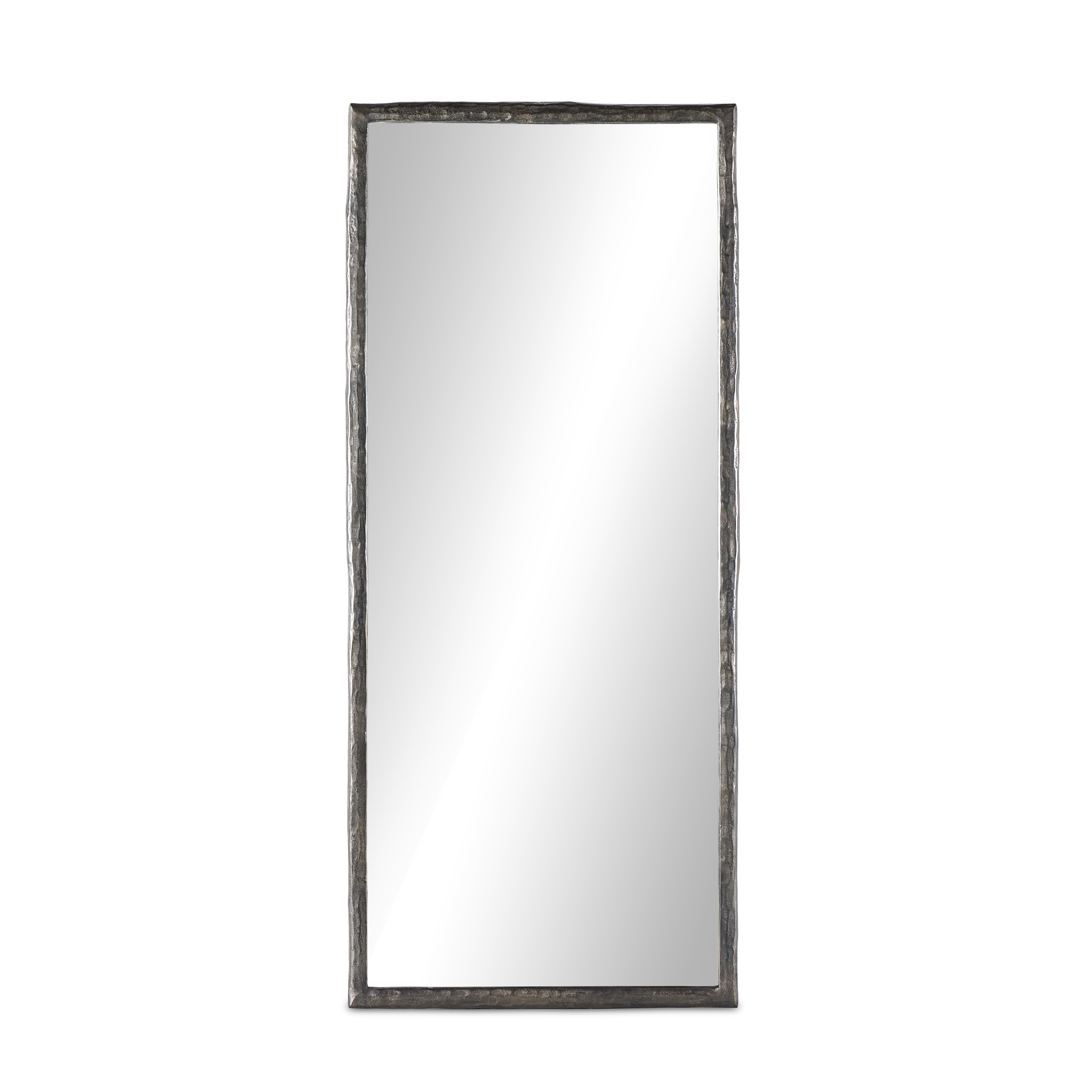 Langford Floor Mirror-Smoked Nickel - Image 0