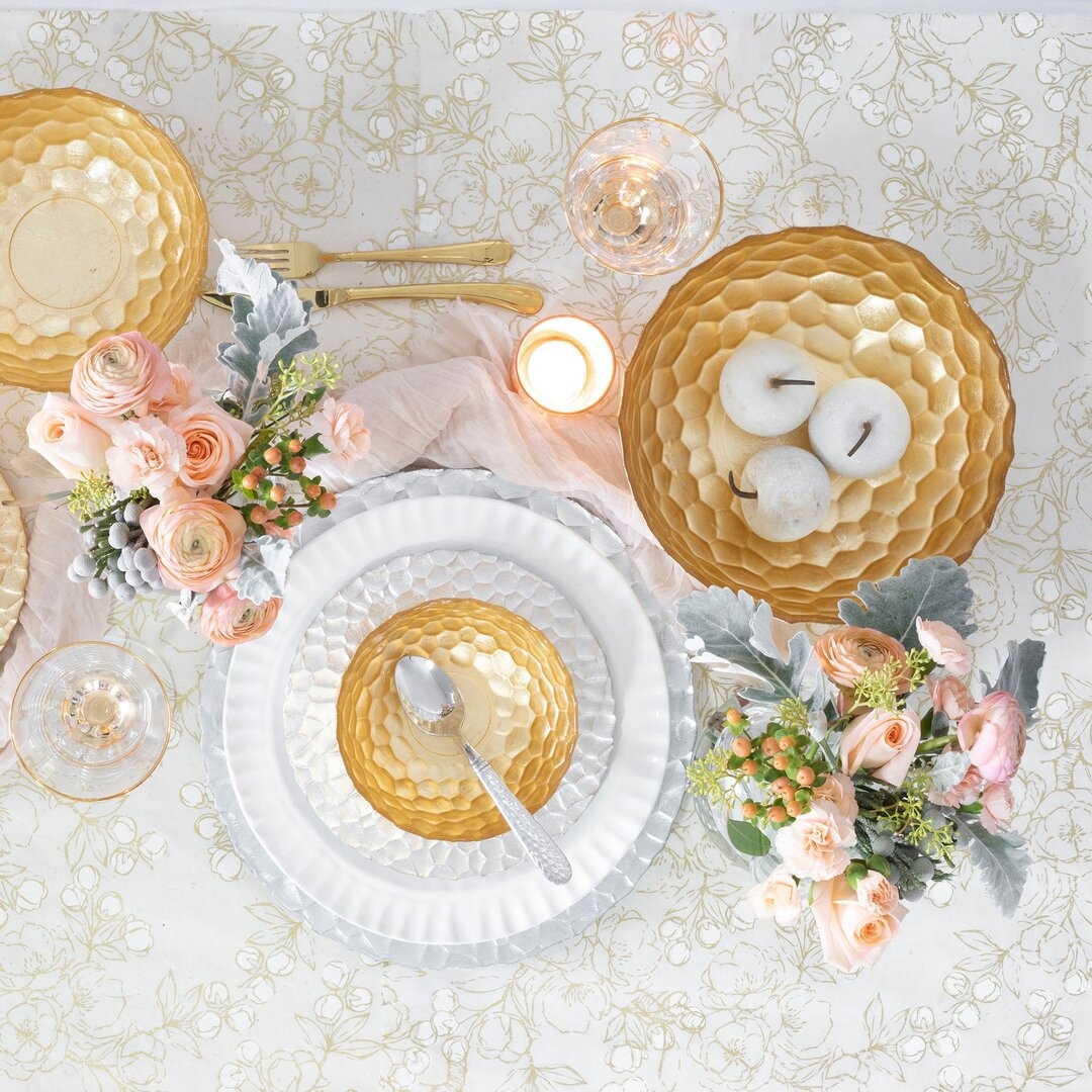 VIETRI Rufolo Glass Honeycomb Large Bowl - Image 1