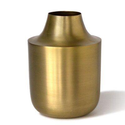 Gold 7'' Metal Table Vase - Image 0
