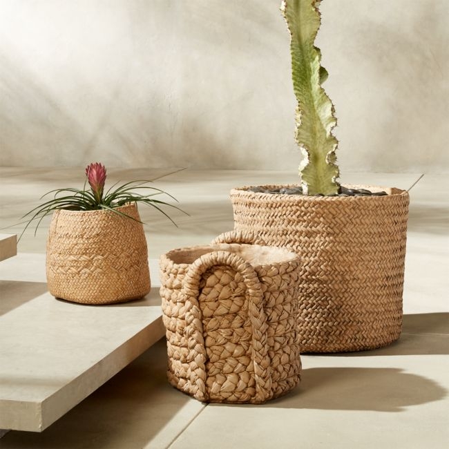 Cement Basket Planter Set - Image 0