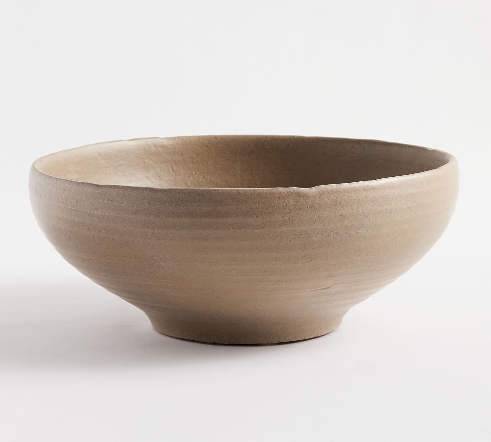 Ceramic Bowl, Large, Fawn - Image 0