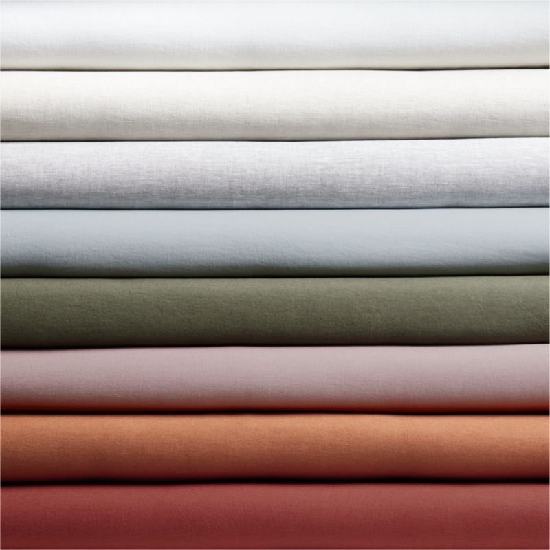 Aire Natural EUROPEAN FLAX ™-Certified Linen Pampas Ivory King Duvet Cover - Image 5