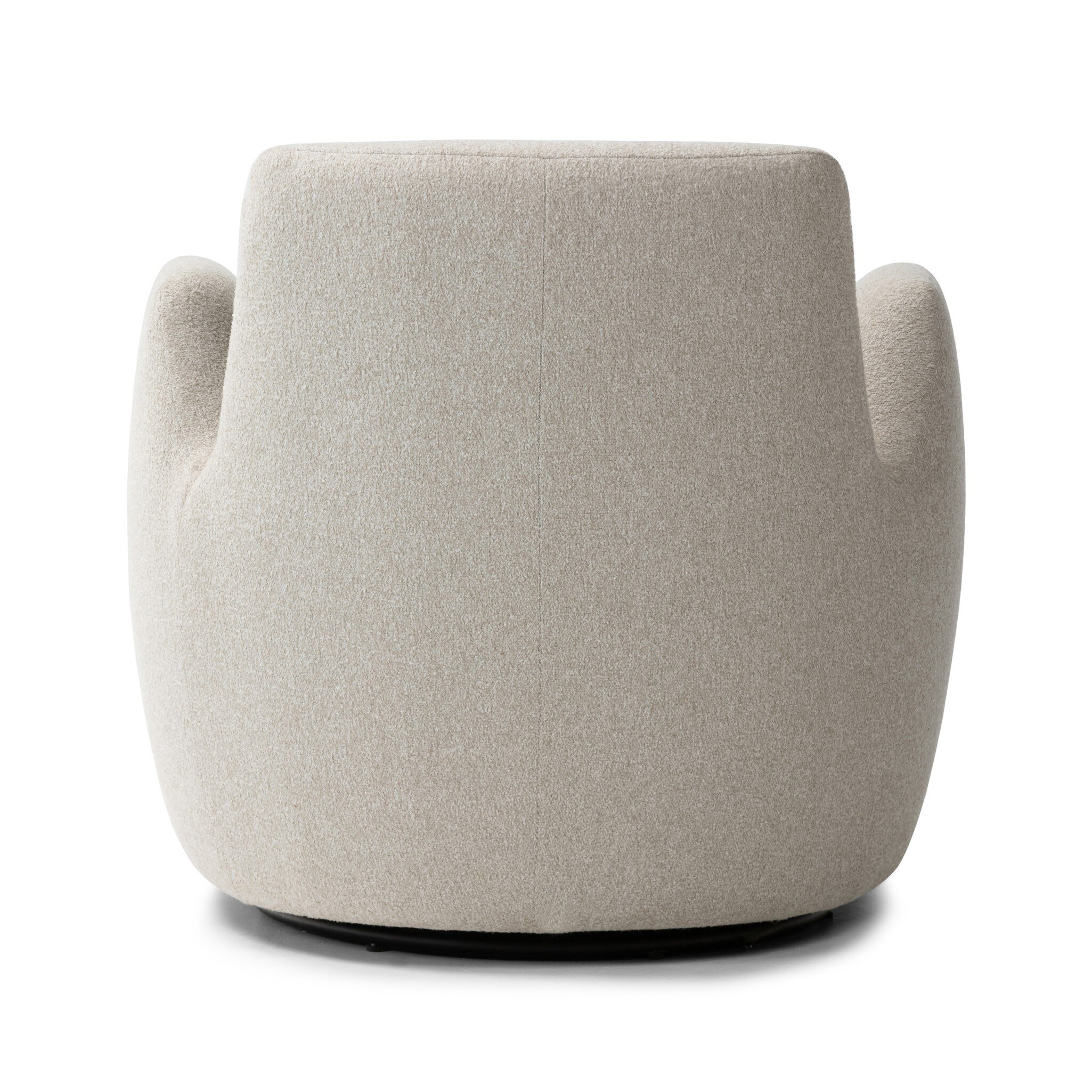 Reed Swivel Chair - Crete Pebble - Image 4