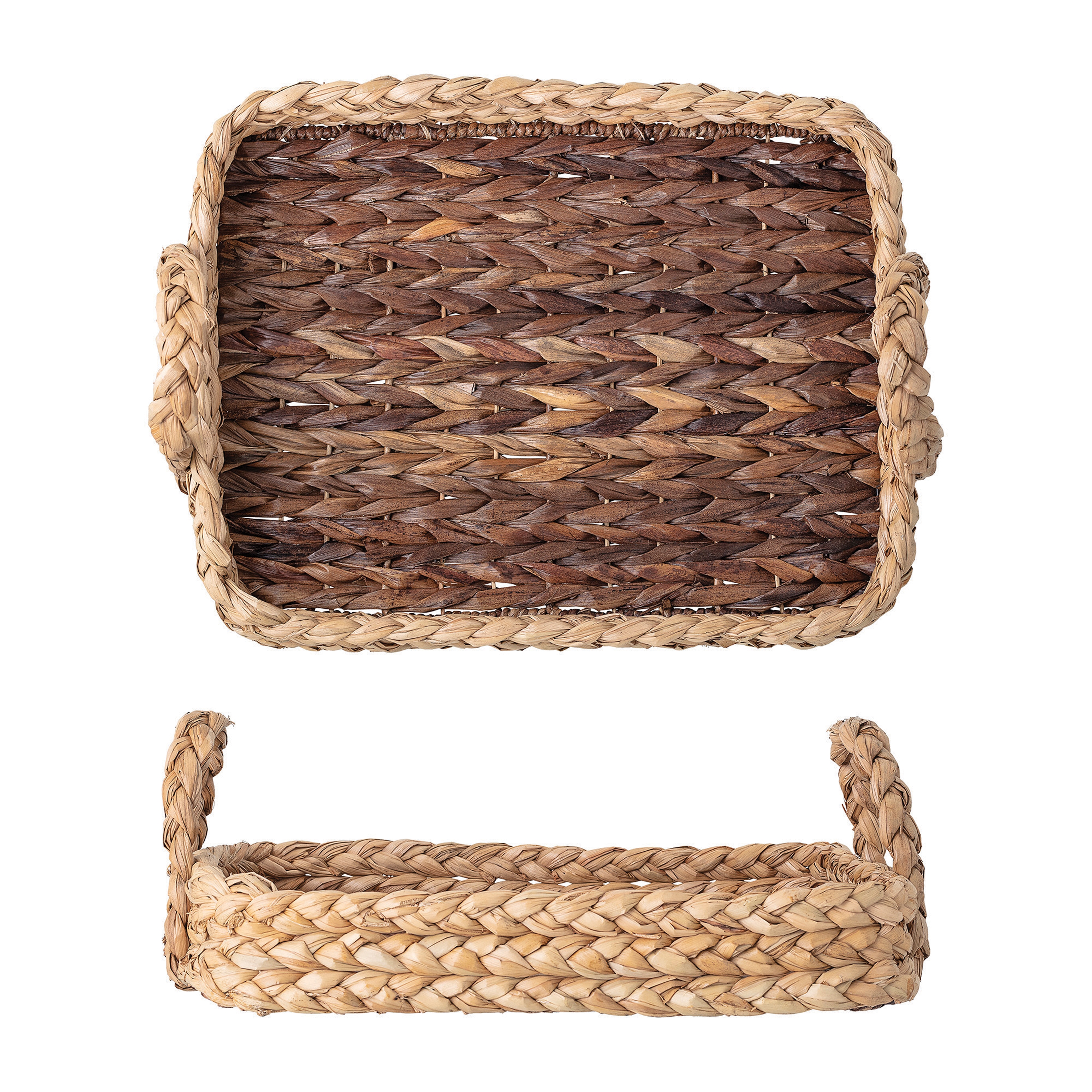 Decorative Handwoven Seagrass Tray with Handles - Image 0