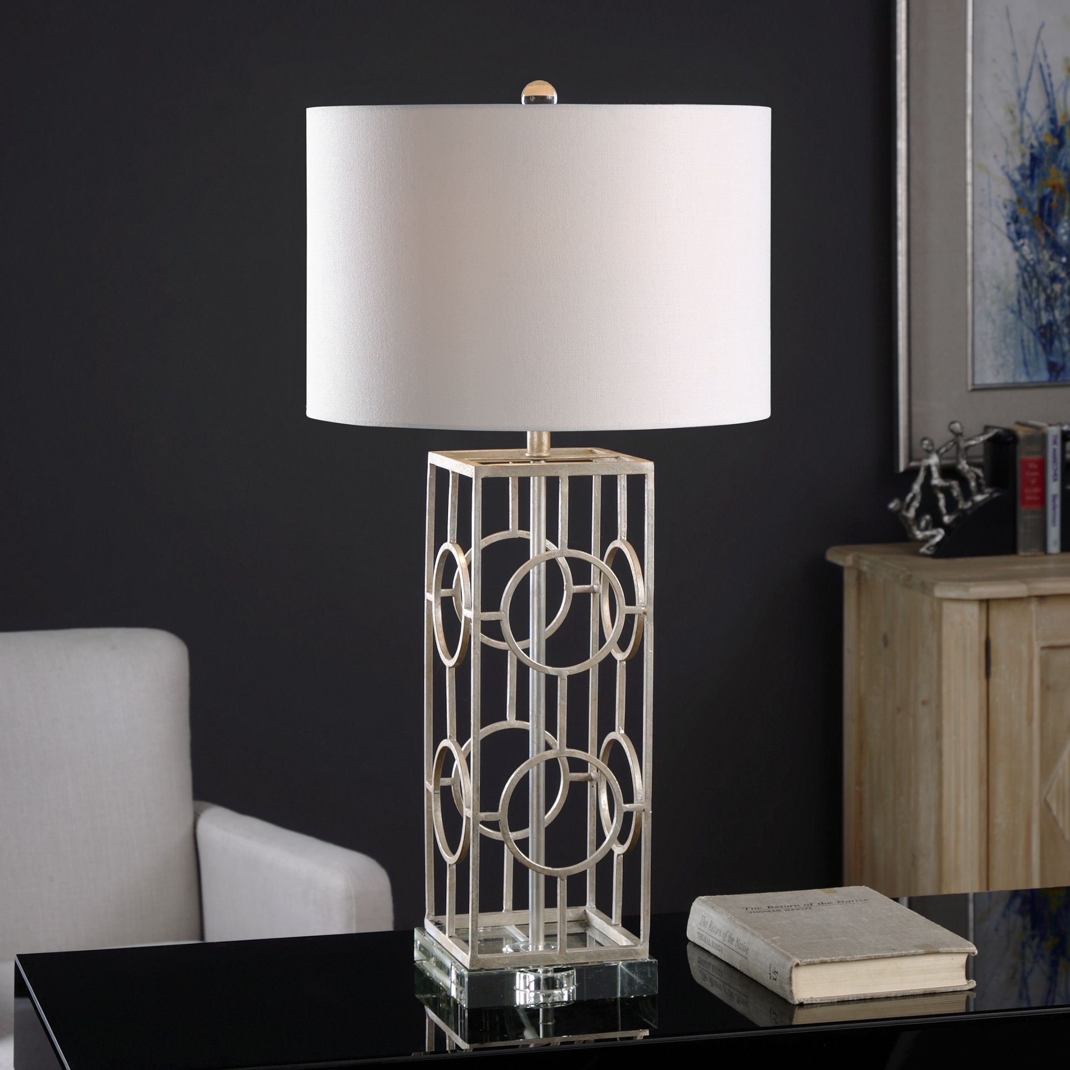 Mezen Silver Table Lamp - Image 0