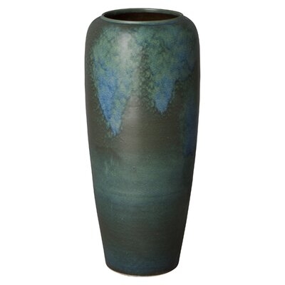 Verdigris 36'' Indoor / Outdoor Ceramic Floor Vase - Image 0