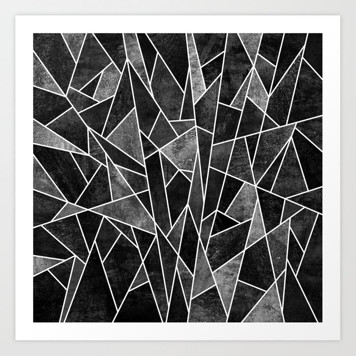 Shattered Black Art Print by Elisabeth Fredriksson - X-Large - Image 0