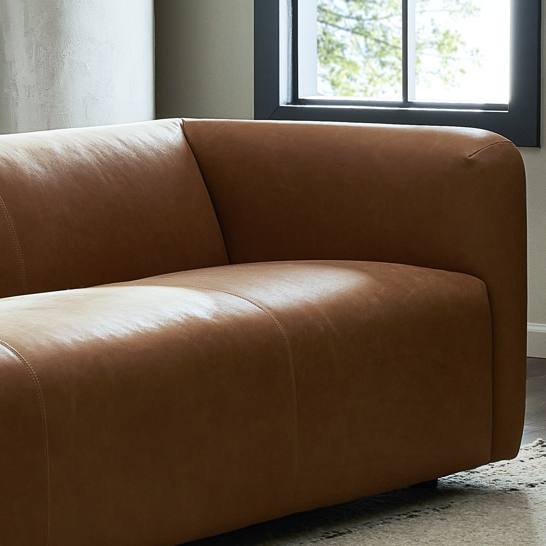 Wellborn Sofa-97"-Palermo Cognac - Image 13