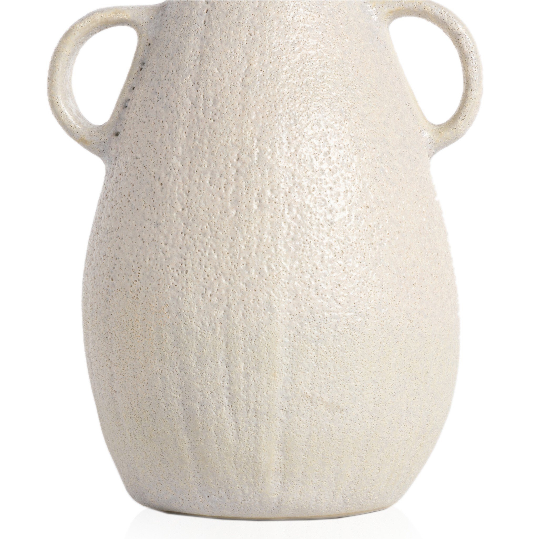 Cascada Large Vase - Eggshell White Ceramic - Image 7