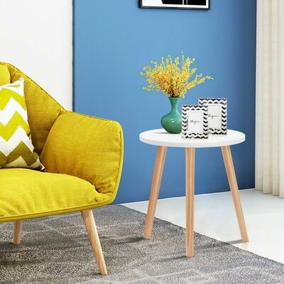 Small Modern Round Coffee Tea Side Table - Image 0