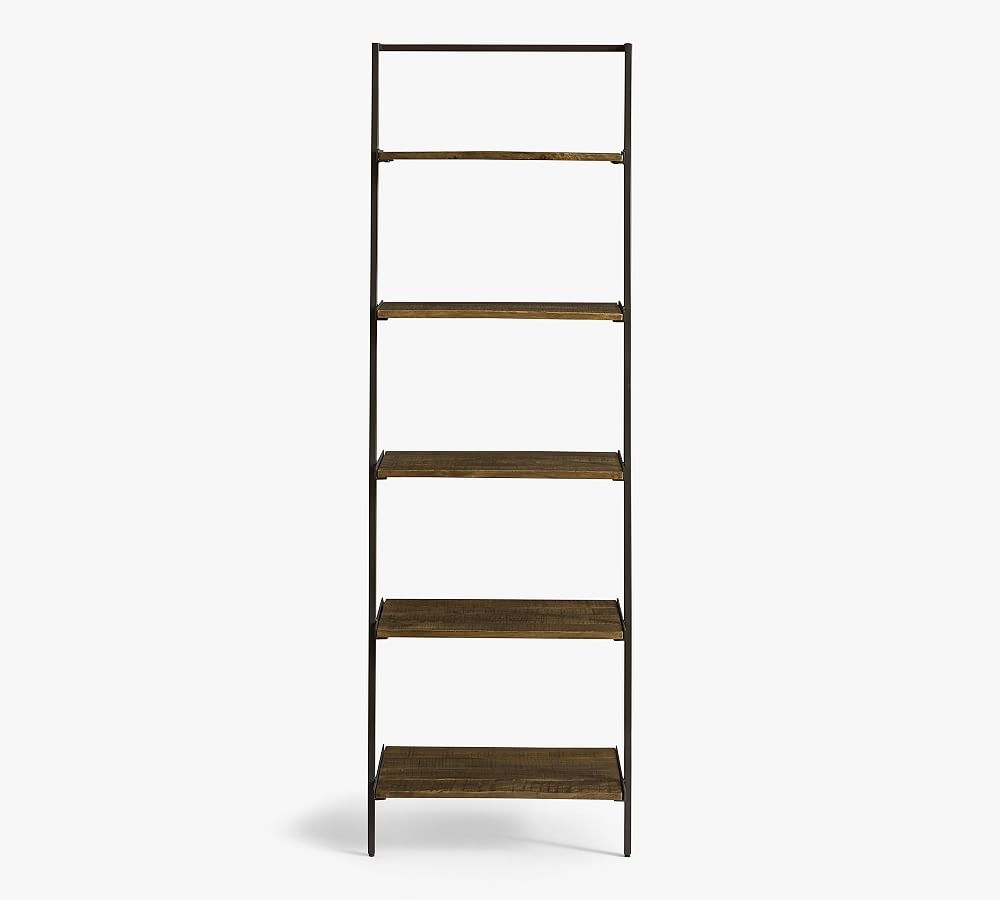Sanford Ladder Shelf, Cobble Brown Wash - Image 0