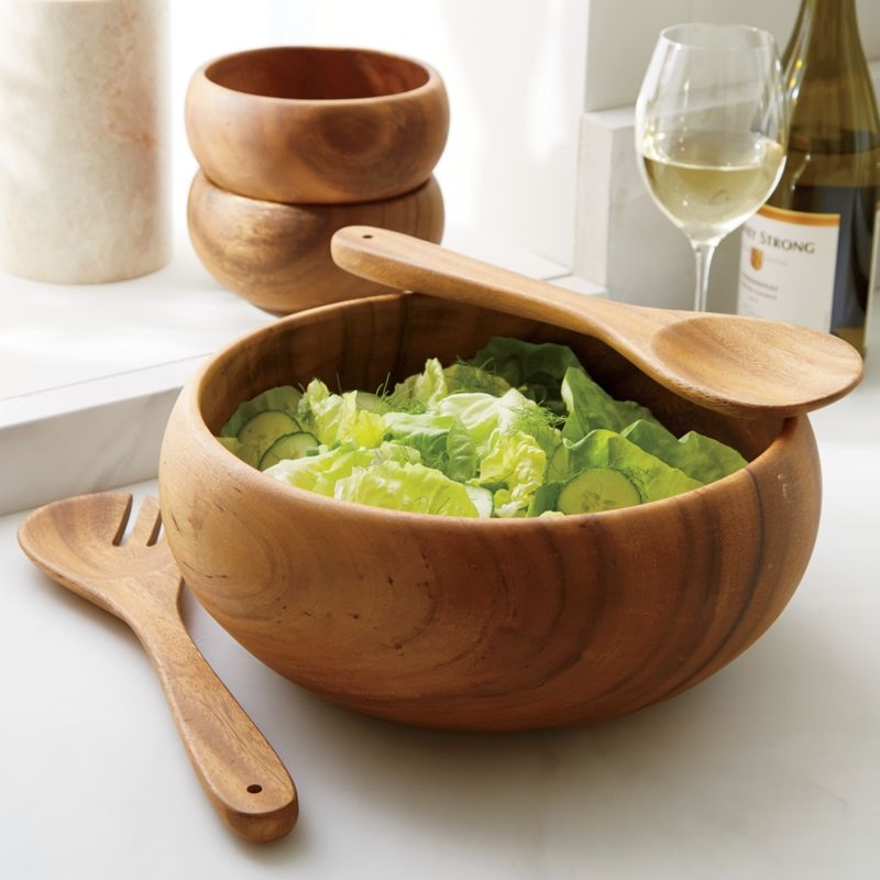 Tondo Acacia Servers, Set of 2 - Image 10