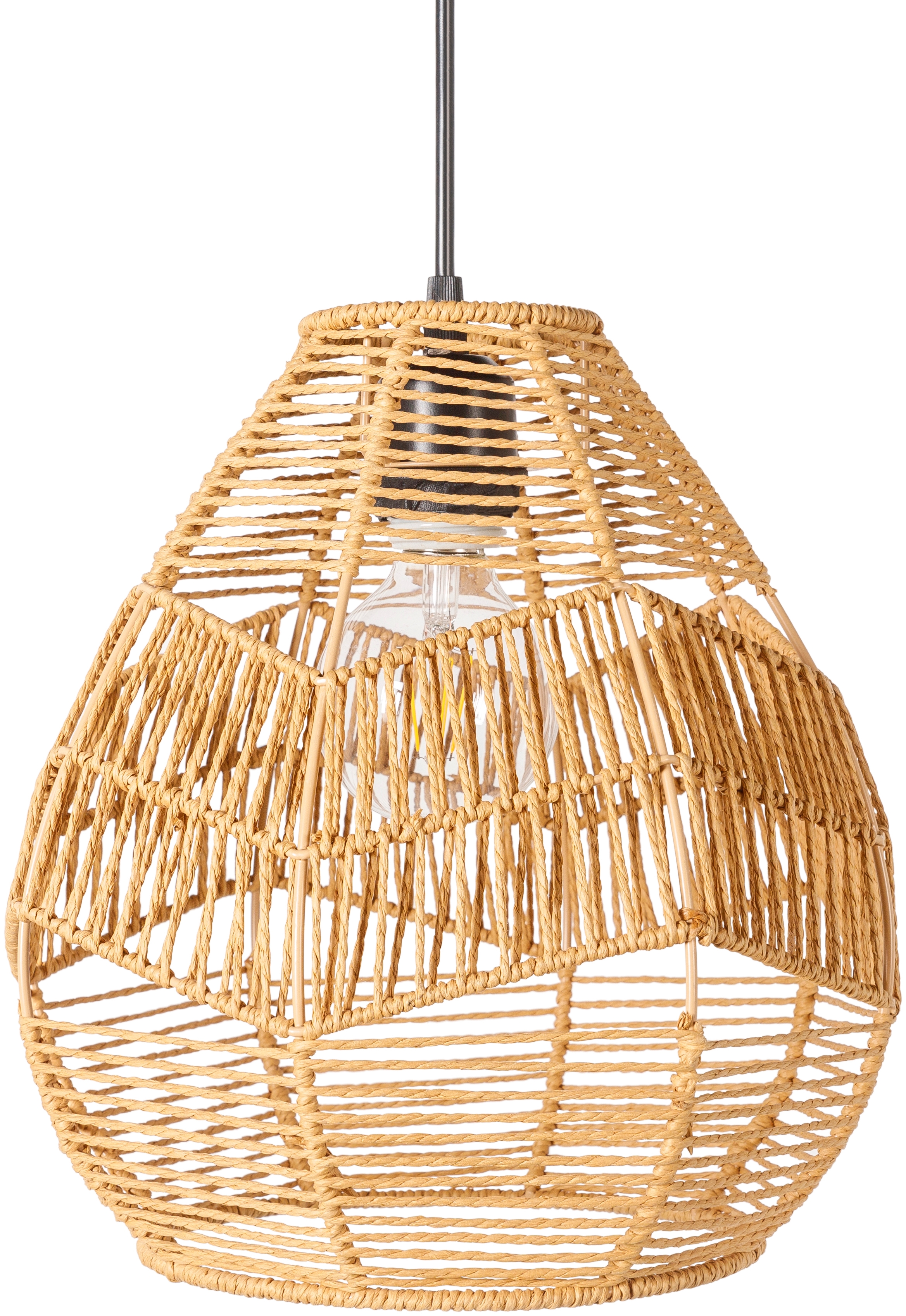 Livabliss Nosse Beige  12"L x 12"W x 70"H Pendant - Image 0