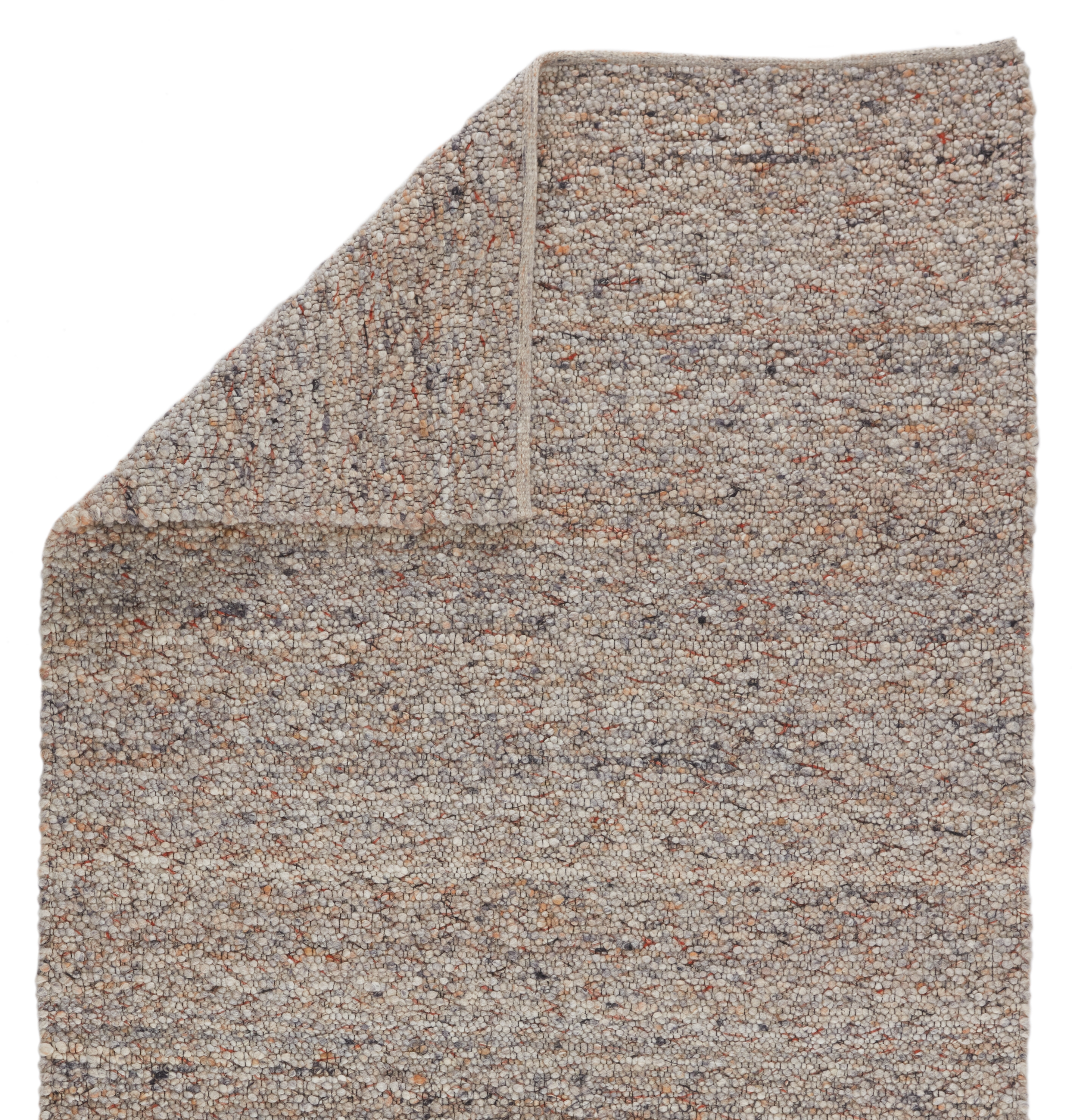 Hadren Handmade Solid Light Gray/ Tan Area Rug (8'X10') - Image 2