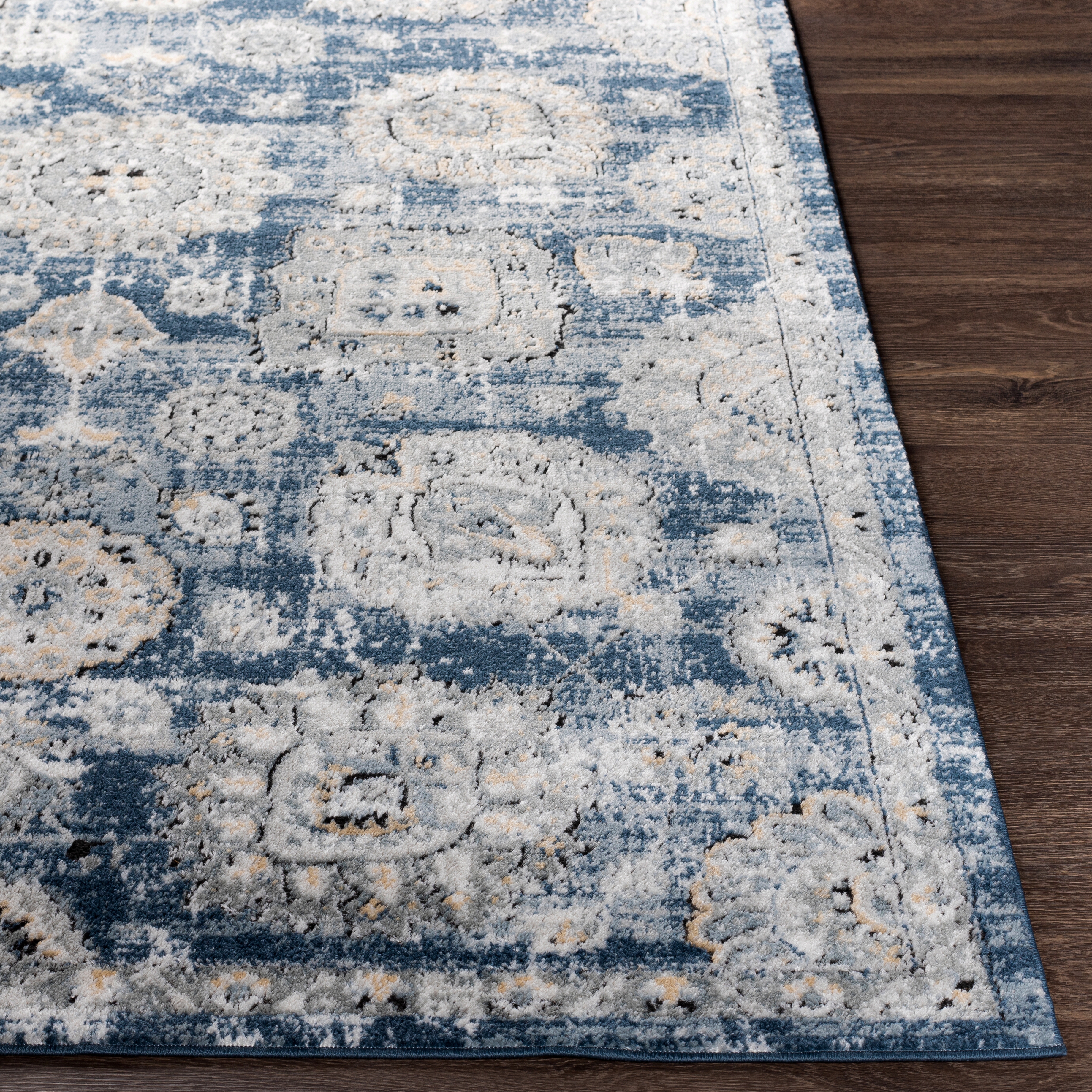 Jolie Blue Indoor 8'10" x 12' Machine Woven Rug - Image 2