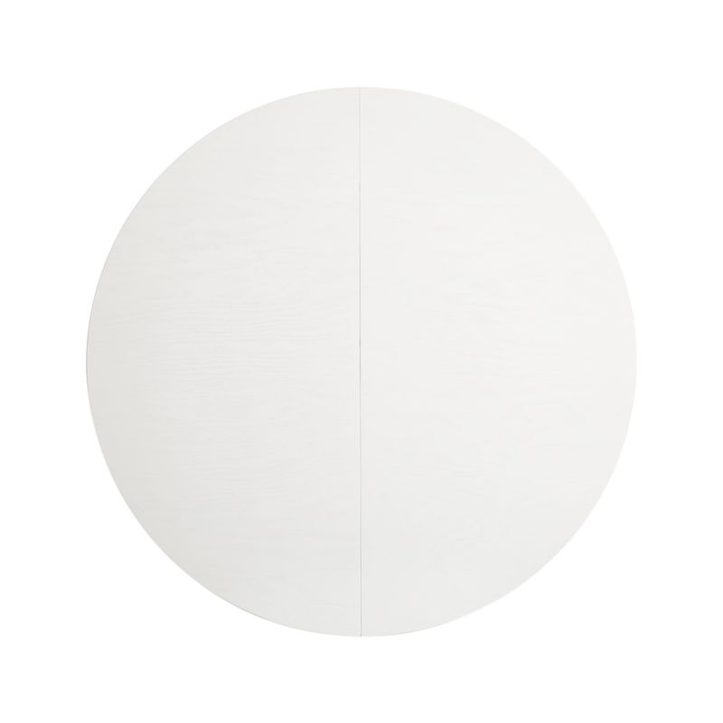 Aniston White 45" Round Extension Dining Table - Image 2