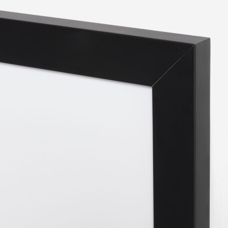 Baby White Tiger Black Wood Framed Wall Art Print - Image 2