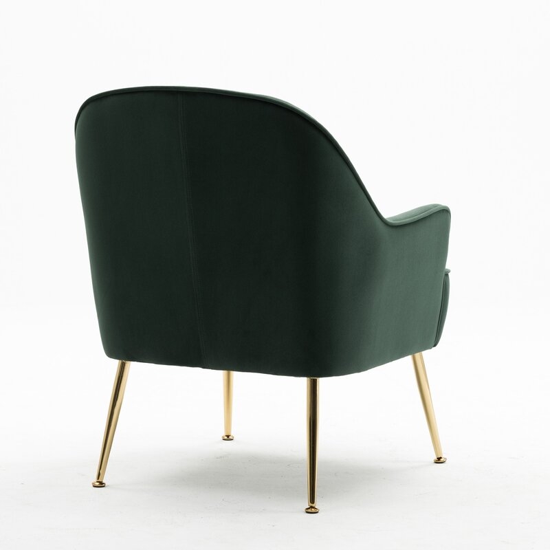 Appel 21.5'' Wide Velvet Armchair, Green Velvet - Image 5