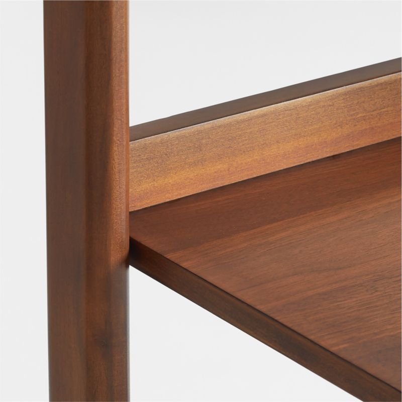 Tate Walnut Wood Bathroom Storage Tower - Image 9