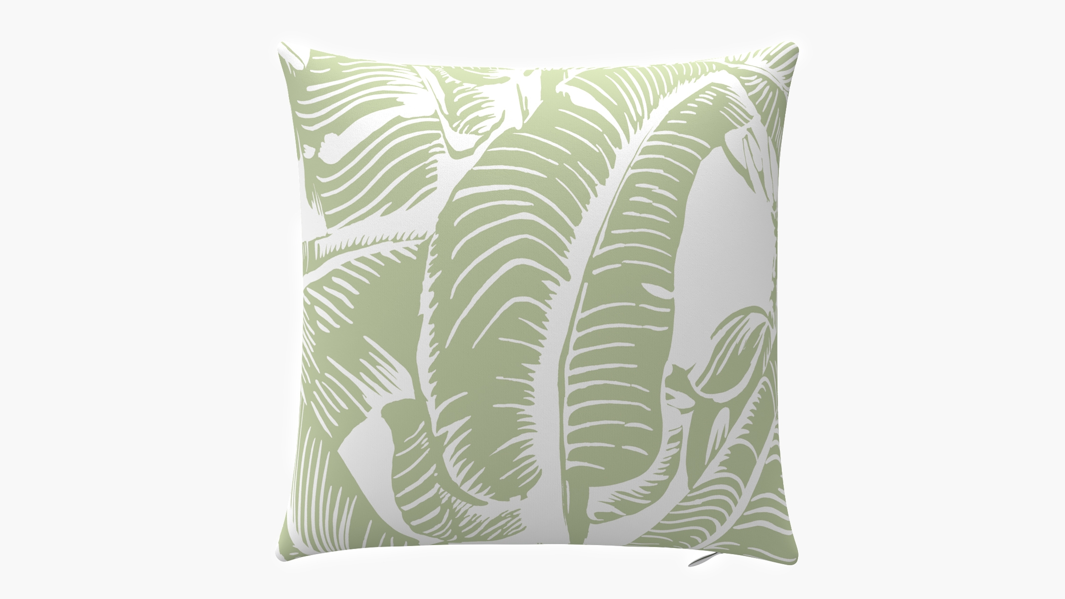 Outdoor 26" Throw Pillow, Sage Martinique® Encore, 26" x 26" - Image 1