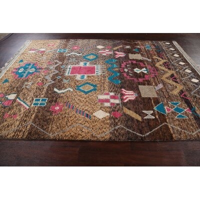 Tribal Moroccan Wool Area Rug Hand-Knotted 8X11 - Image 0