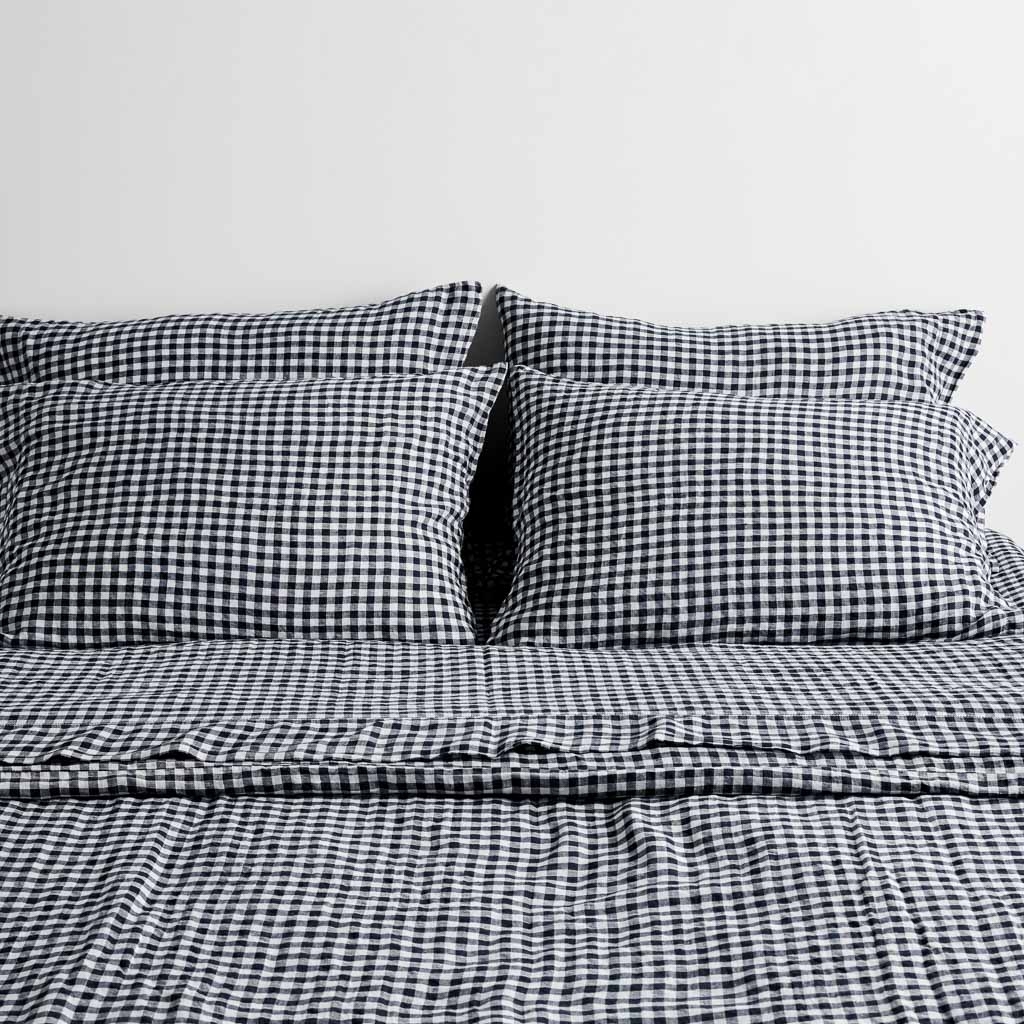 The Citizenry Stonewashed Linen Pillowcases Various | Standard | Indigo Chambray - Image 9