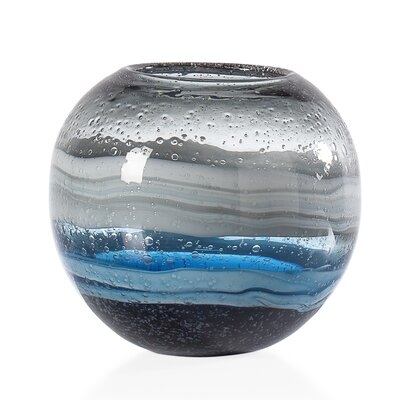 Manzer Swirl Glass Bulb Table Vase - Image 0