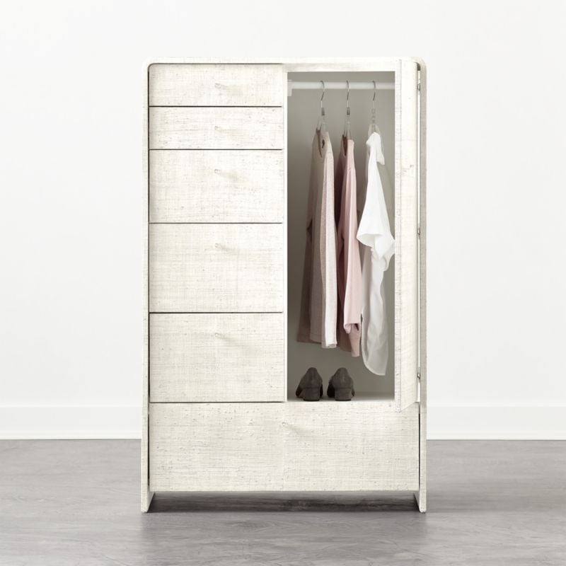 Archer Lacquered Linen Chifforobe - Image 2