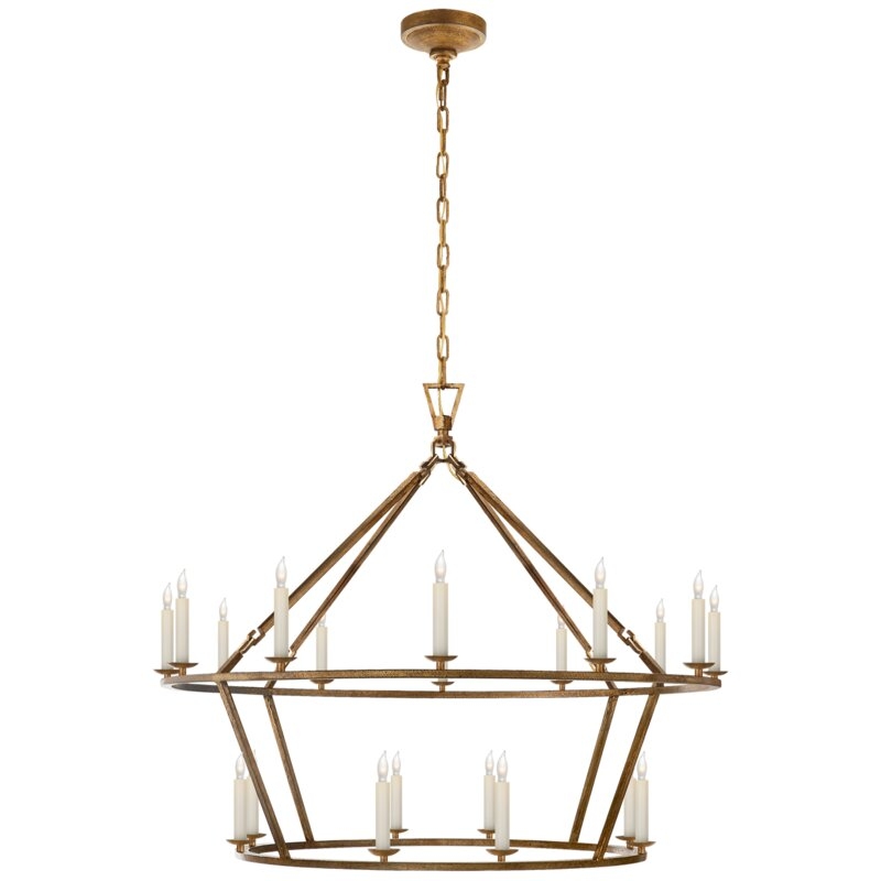Visual Comfort Signature Chapman & Myers Darlana Large Two-Tiered Ring Chandelier - Image 0