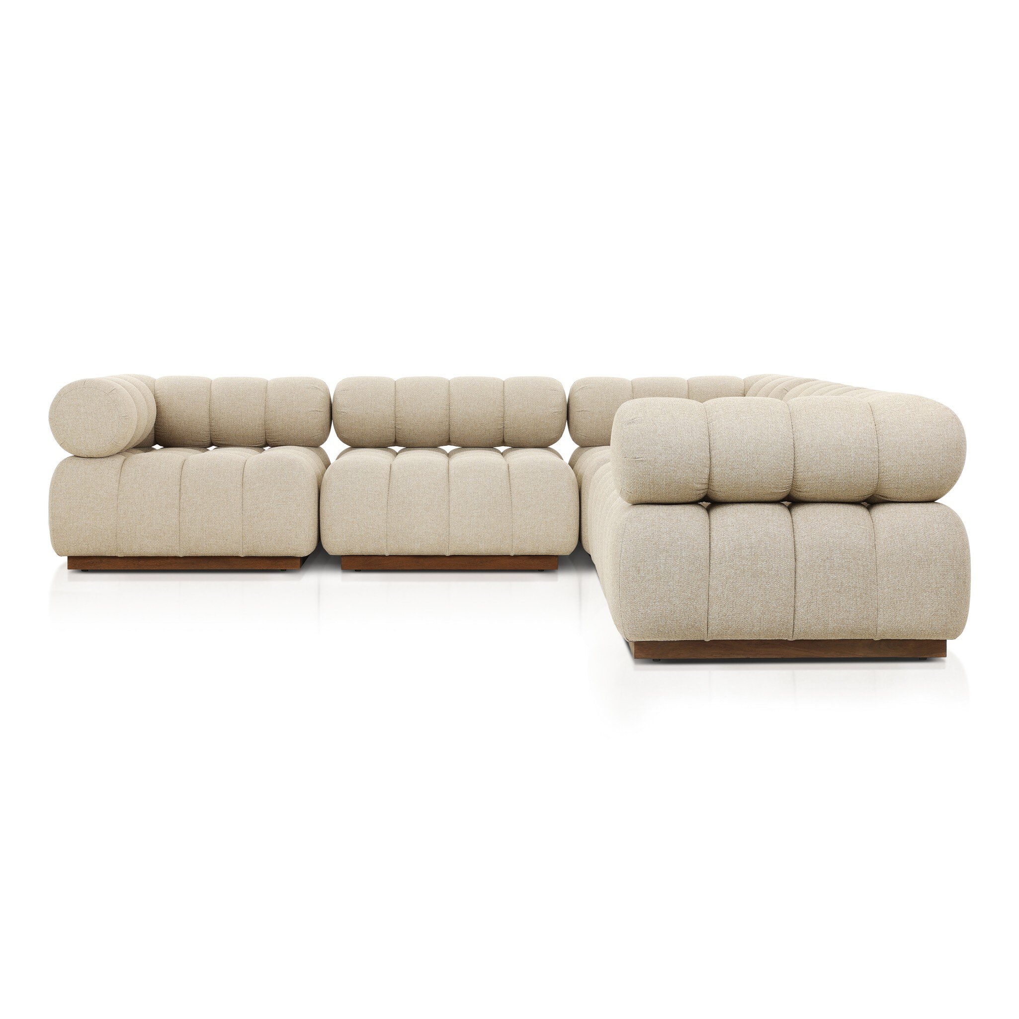 Roma Outdoor 5-Piece Sectional - Hayes Cream - Image 2