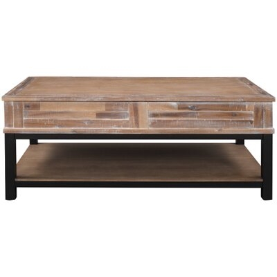 Lift Top Coffee Table With Inner Storage Space And Shelf - Image 0