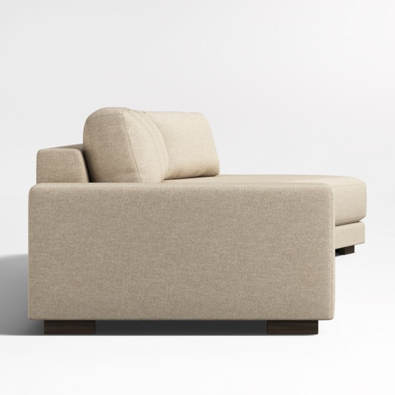 Horizon 2-Piece Bench Sectional Sofa with Angled Chaise Lounge - Image 2