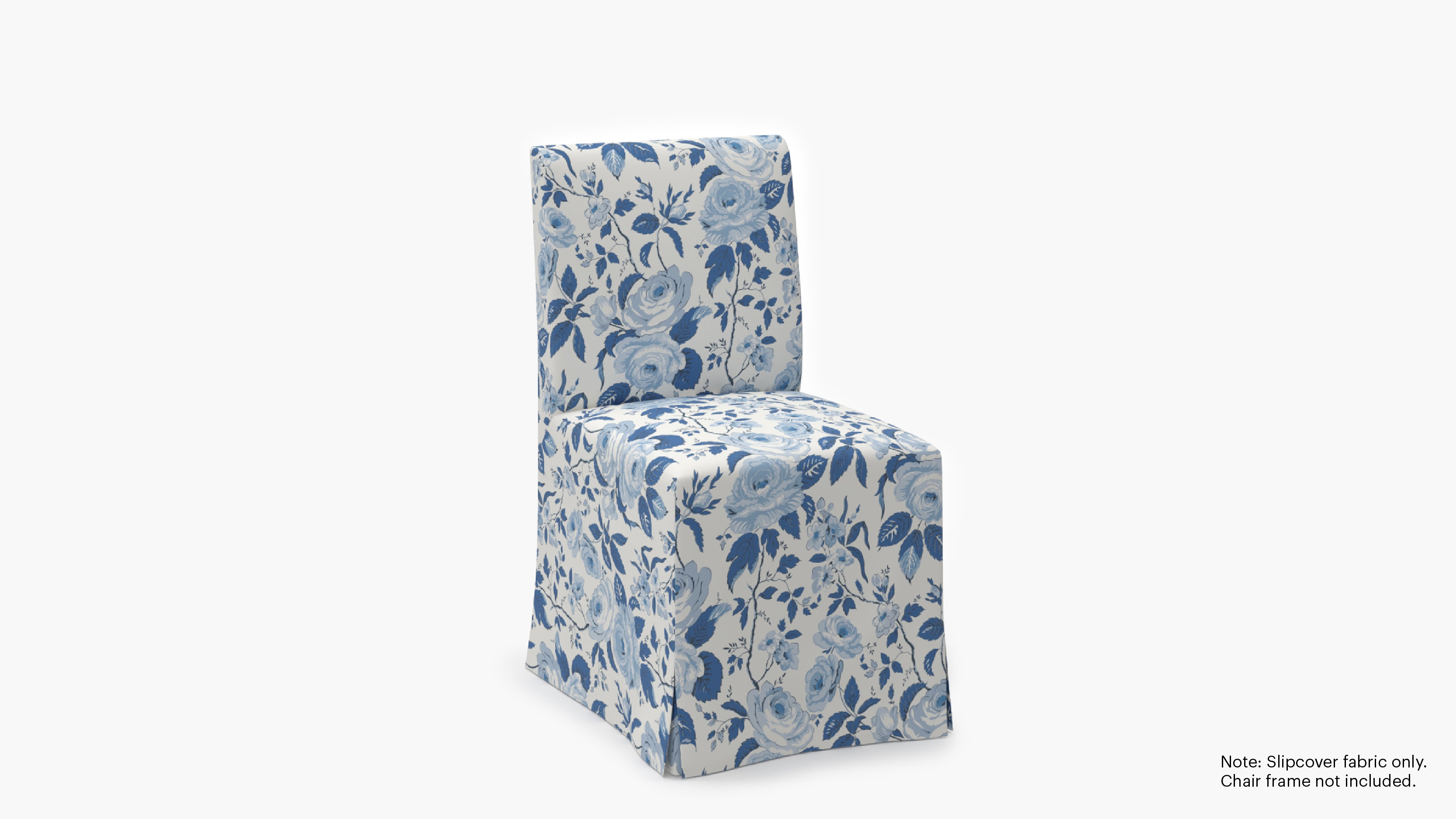 Slipcovered Signature Dining Chair - Cover Only, Delft Chintz - Image 1
