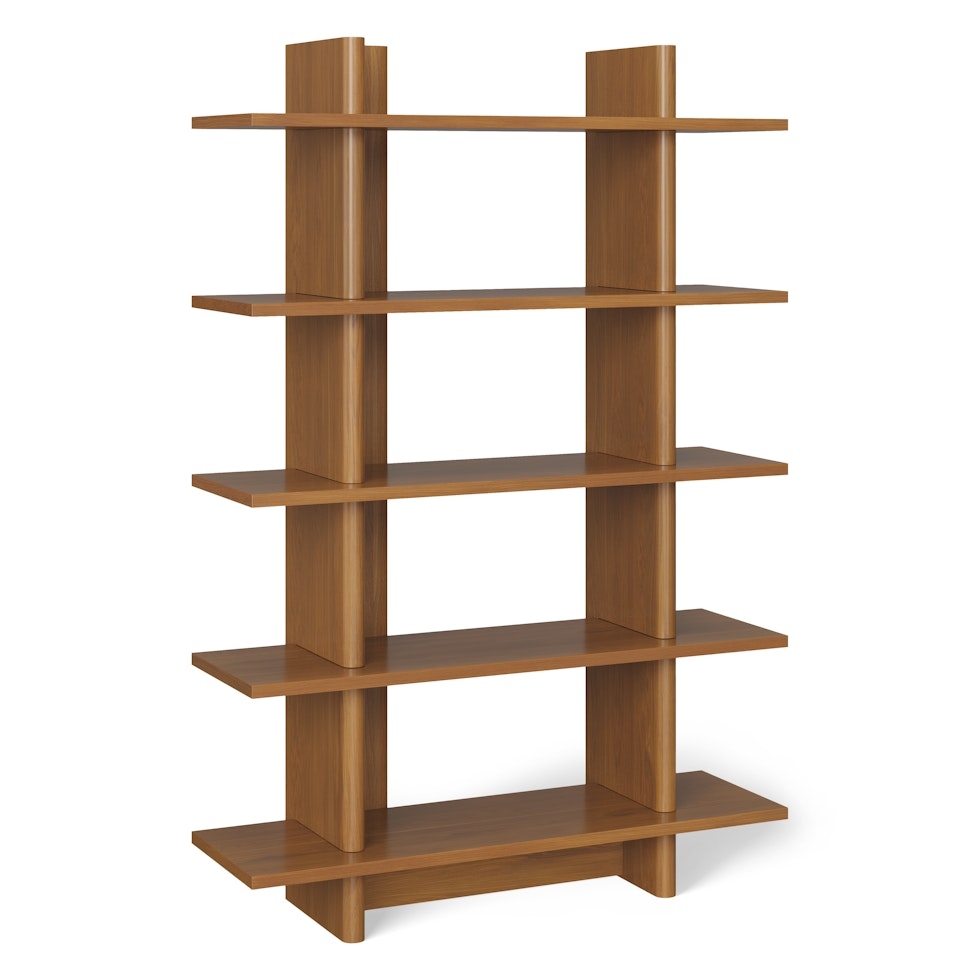 Torme 48" Bookcase, Tall - Smoked Oak - Image 0