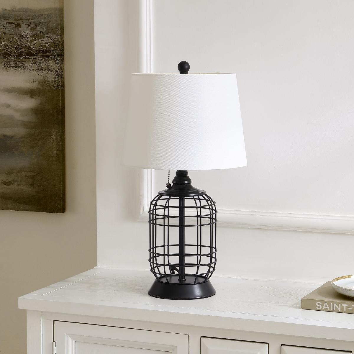 Pryce 21 Inch Table Lamp - Black - Safavieh - Image 1