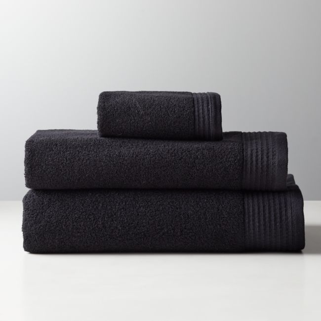 Raven Black Bath Towel Bundle - Image 0