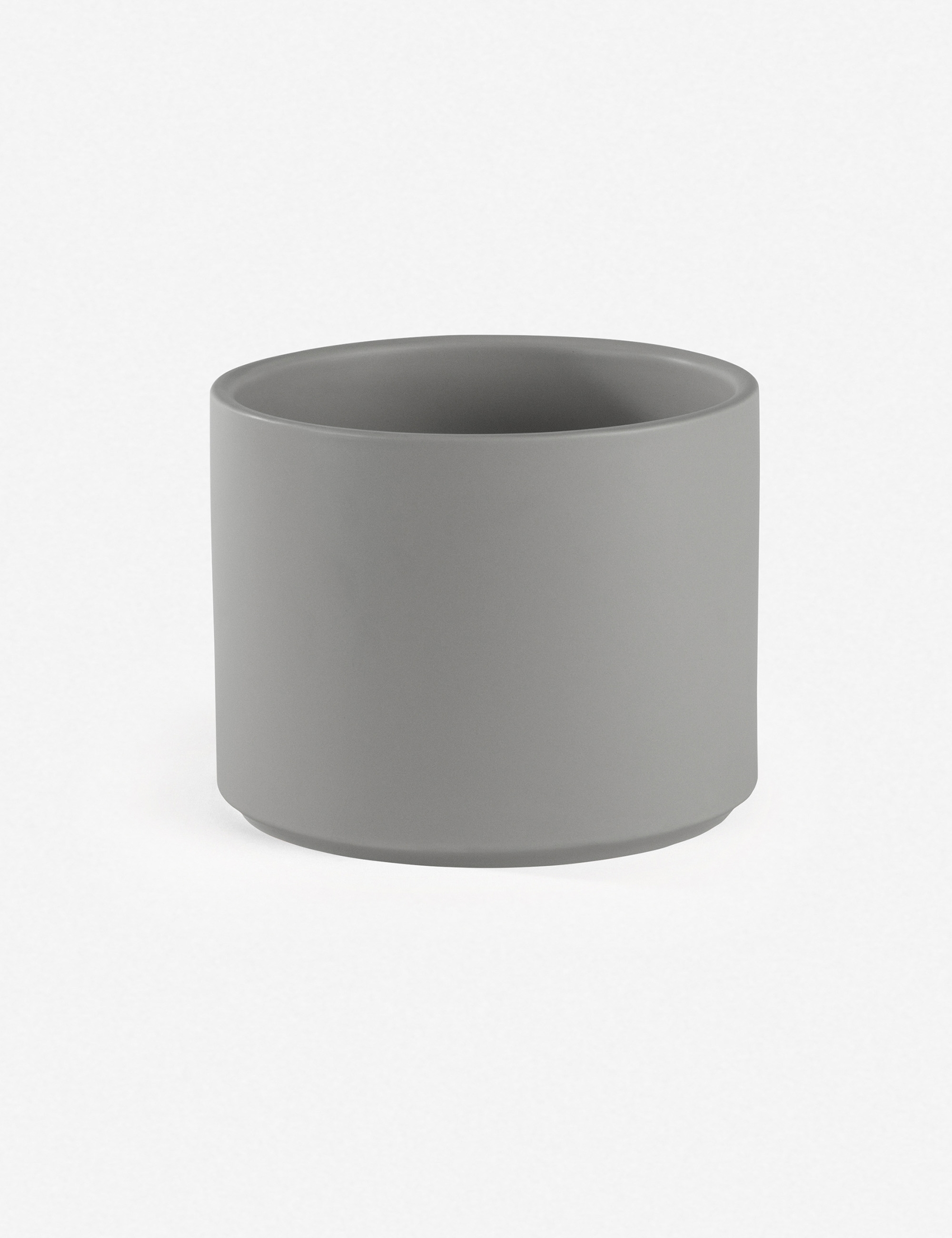 LBE Design Ceramic Planter, Gray 10"Dia x 9"H - Image 2