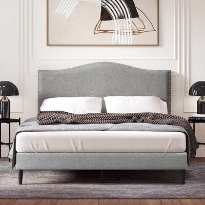 Hardwick Upholstered Low Profile Platform Bed - Image 0