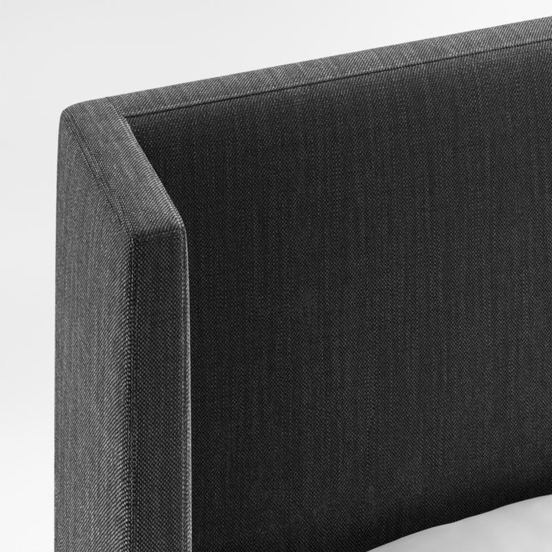 Arden 52" Charcoal Grey King Upholstered Headboard with Batten White Oak Storage Bed Base - Image 2